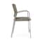 Lesro Newport Wide Hip Chair Metal Frame, Silver, MD Farro Upholstery NP1261 - alternate 3